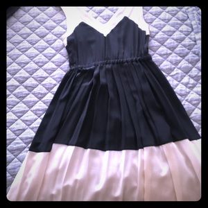 Tracy Reese Silk Color Block Cocktail Dress